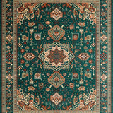 Ornate Vintage Medallion Motif(Green)