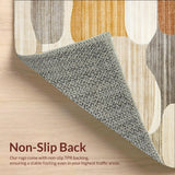 Textured Tufted Boho Chic Area with Neutral Earth Tones(Beige)