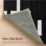 Bold Black Ivory Abstract Print(Black)