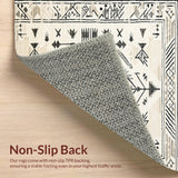 Boho Bliss Indoor/ Beige Runner Durable &(Beige)