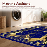 Luxurious Linear Diamond Design(Blue)