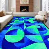 Vibrant Swirl Artistry Motif(Blue)