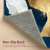 Striking Navy Blue Artistic Flair(Blue)