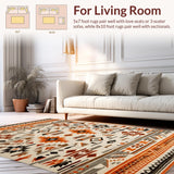 Artful Distressed Geometric Composition(Beige)