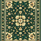 Vintage Floral Tapestry Area(Green)
