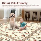 Cream & Beige Abstract Floral(Ivory)