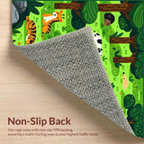 Playful Cartoon Safari Motif(Green)