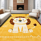 Adorable Round Wildlife Motif(Yellow)