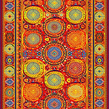 Eclectic Shaggy Geometric Style(Red)