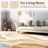 Area Anti Skid Mat Non Slip Gripper for Carpeted Floors and(Beige)