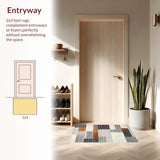 Chic Neutral Toned Geometric Motif(Gray)