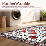 Cozy Textured Floral Elements(Red)