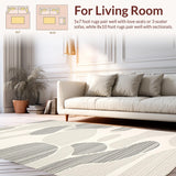 Modern Whimsical Wave Motif(Beige)