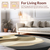 Artistic Monochrome Swirl Arrangement(Beige)