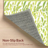 Lush Botanical Leaf Motif(White)