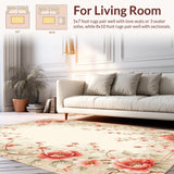 Contemporary Geometric Floral Fusion(Beige)