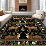 Country Chic Leafy Wilderness Design(Black)