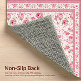 Elegant Green Floral Motif(Pink)