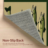 Earthy Bass Motif with Water Splash(Beige)