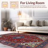Rustic Diamond Motif in Warm Hues(Red)