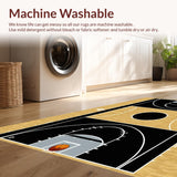 Abstract Athletic Field Motif(Black)