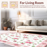 Radiant Light Pink Floral Artistry(White)