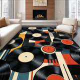 Elegant Abstract Record Design(Black)