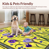 Lively Garden Inspired Entrance Mat(Yellow)
