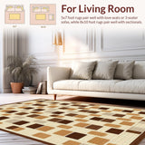 Abstract Earthy Cookie Motif(Beige)