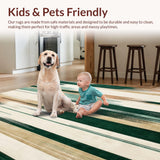 Abstract Linear Design Patio Backyard(Green)