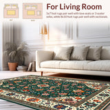 Rustic Green Floral Delight(Black)