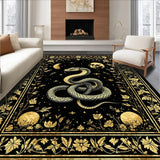 Whimsical Serpent Motif Design(Black)