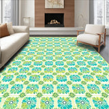 Whimsical Floral Bloom Playful Daisy Motif(Teal)