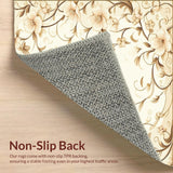 Stylish Area with Elegant Floral Design for Effortless Style(Beige)