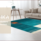 Chic Geometric Design in Hues(Blue)