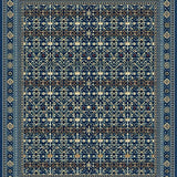 Artful Trellis Design in Warm Hues(Blue)