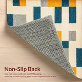 Stylish Space Design Non Slip Classroom Area Mat(Beige)