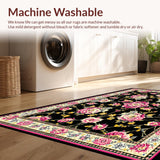 Whimsical Dark Floral Fusion(Black)