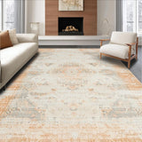 Modern Distressed Floral Harmony(Beige)