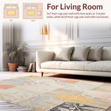 Artistic Floral Patchwork Area for Contemporary Spaces(Beige)