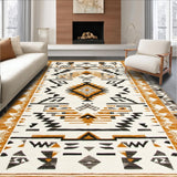 Creamy Rustic Abstract Motif(Beige)