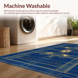 Modern Blue Gold Abstract Elegance(Blue)