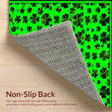 Stylish Tufted Shamrock Composition(Green)