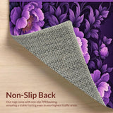 Vibrant Floral Round Design(Purple)