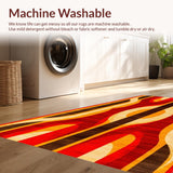 Artistic Retro Curved Motif(Red)
