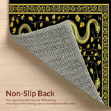 Luxurious Black Snake Motif Design(Black)