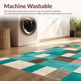 Contemporary Checked Earthy Tones(Green)