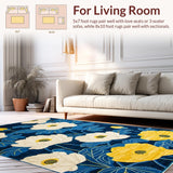 Chrysanthemum Floral Modern Aesthetic(Blue)