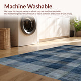 Artful Symmetrical Plaid Arrangement(Blue)