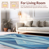 Chic Abstract Diamond Design Approach(Blue)